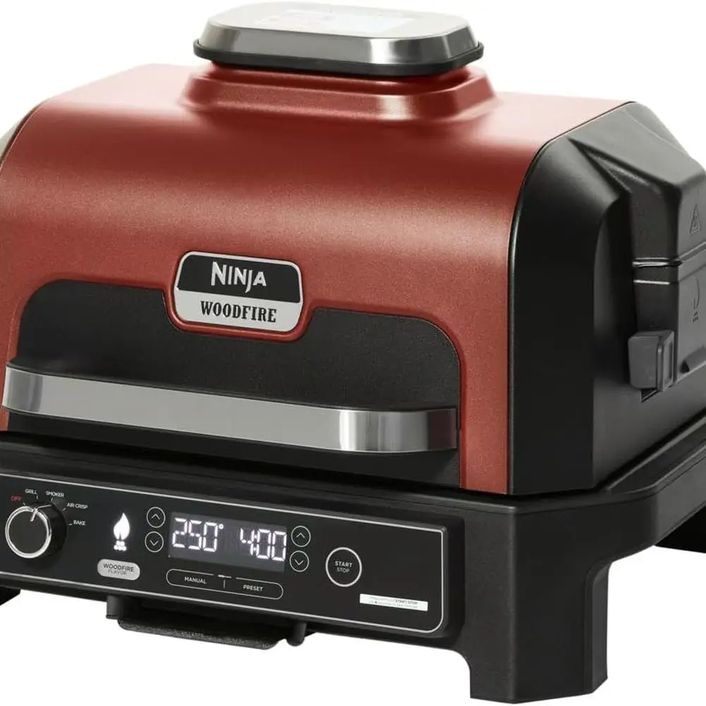 

Cinnamon Woodfire ProXL Outdoor Grill & Smoker, 4-in-1 BBQ Master, Portable Electric Air Fryer Oven
