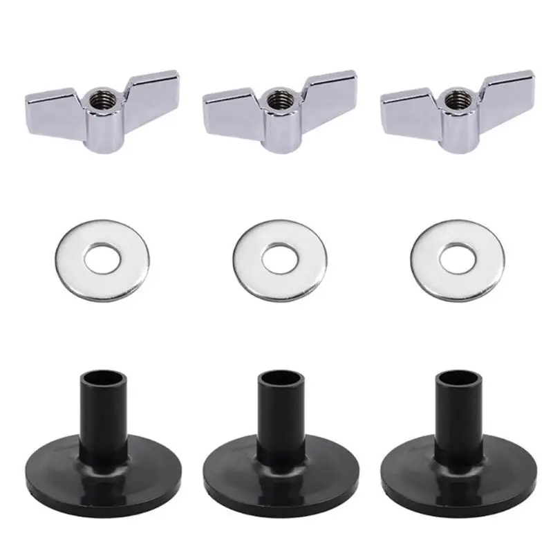 18pcs/set Durable Quick Release Cymbal Stand Wing Nut Drum Cymbal Accessory Percussion Instruments Musical Accessories