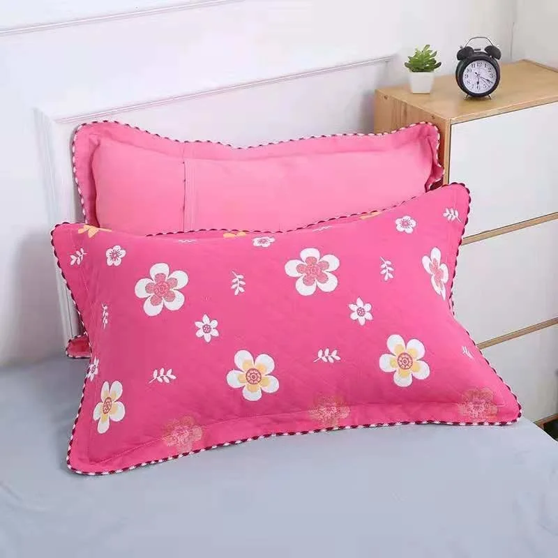 Gauze pillow case multi-layer cotton gauze couple full package pillow case four layer crescent side household pillow case