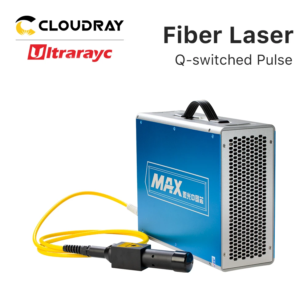 Ultrarayc-Source laser à fibre pulsée Max Q-Switched, 20W-50W, 1064nm, laser de haute qualité pour machine de marquage laser bricolage