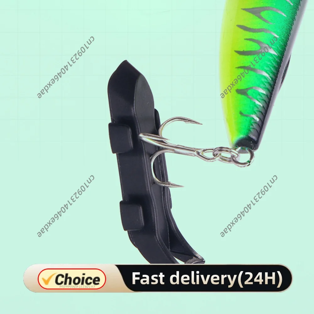 Magnetic Fixed Lure Jig Hooks Holder with Rubber Rings Automatic Fishing Lure Bait Holder Prevent Scratching for Outdoor Fishing