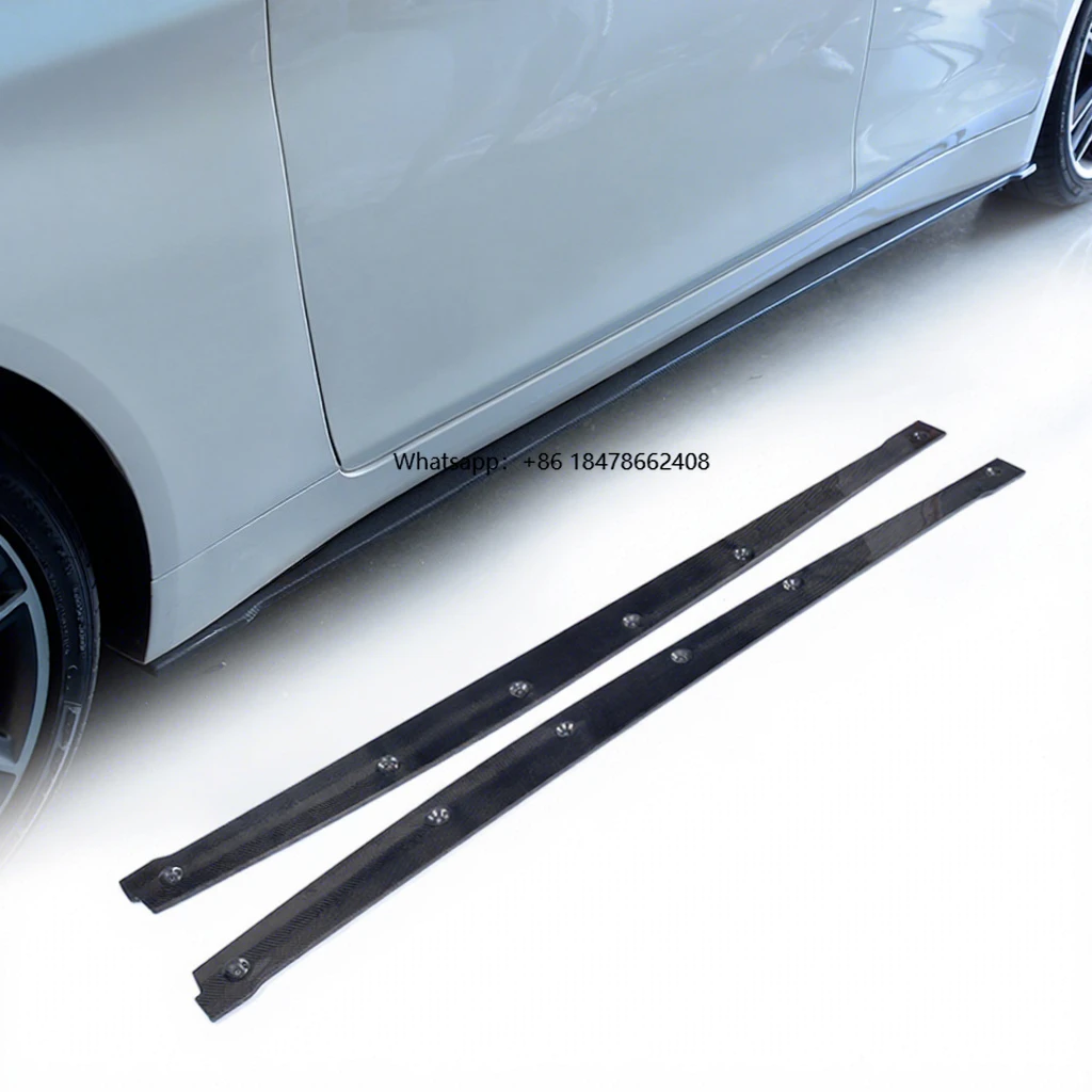 

BENSNEES ML Style Real Black Carbon Fiber Side Skirt for Infiniti Q50 2013-2019