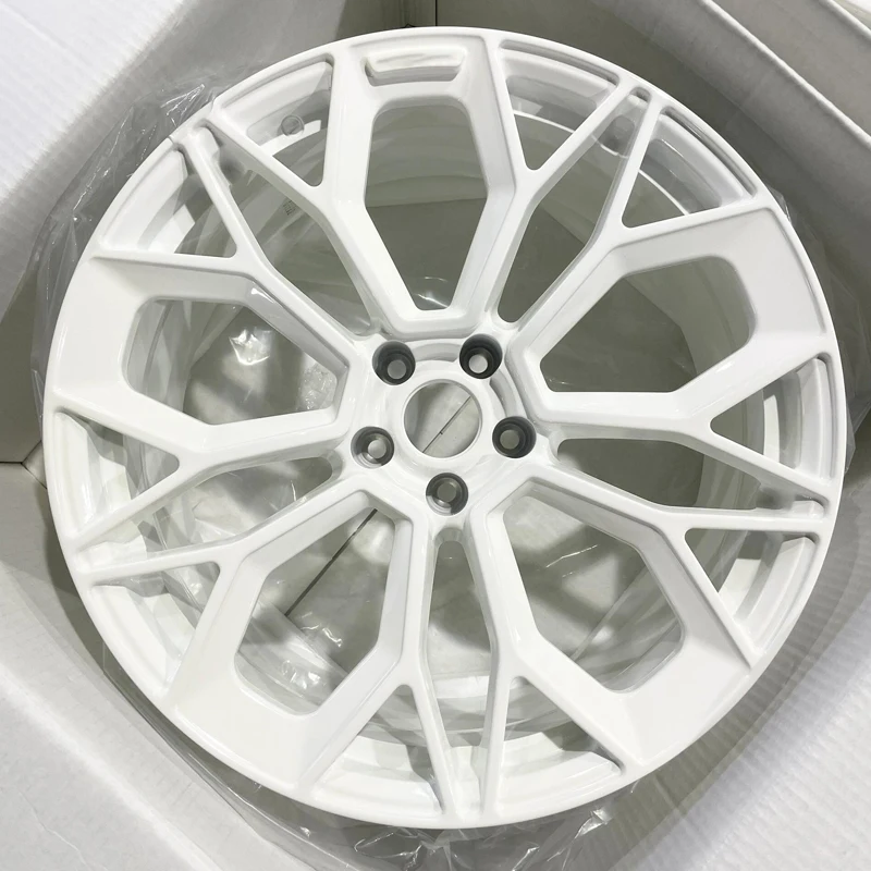 

SY-09141 1-Pieces White Color Car Monoblock Alloy Wheel Universal Racing Car Offroad 18 19 20 21 22 24 26 Inch Wheels Rims