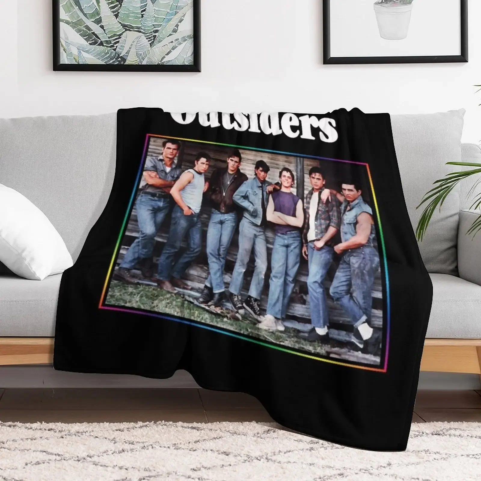 Proud The Guys From The Movie The Outsiders 80S Throw Blanket Soft Beds Hairy Camping Luxury St Blankets