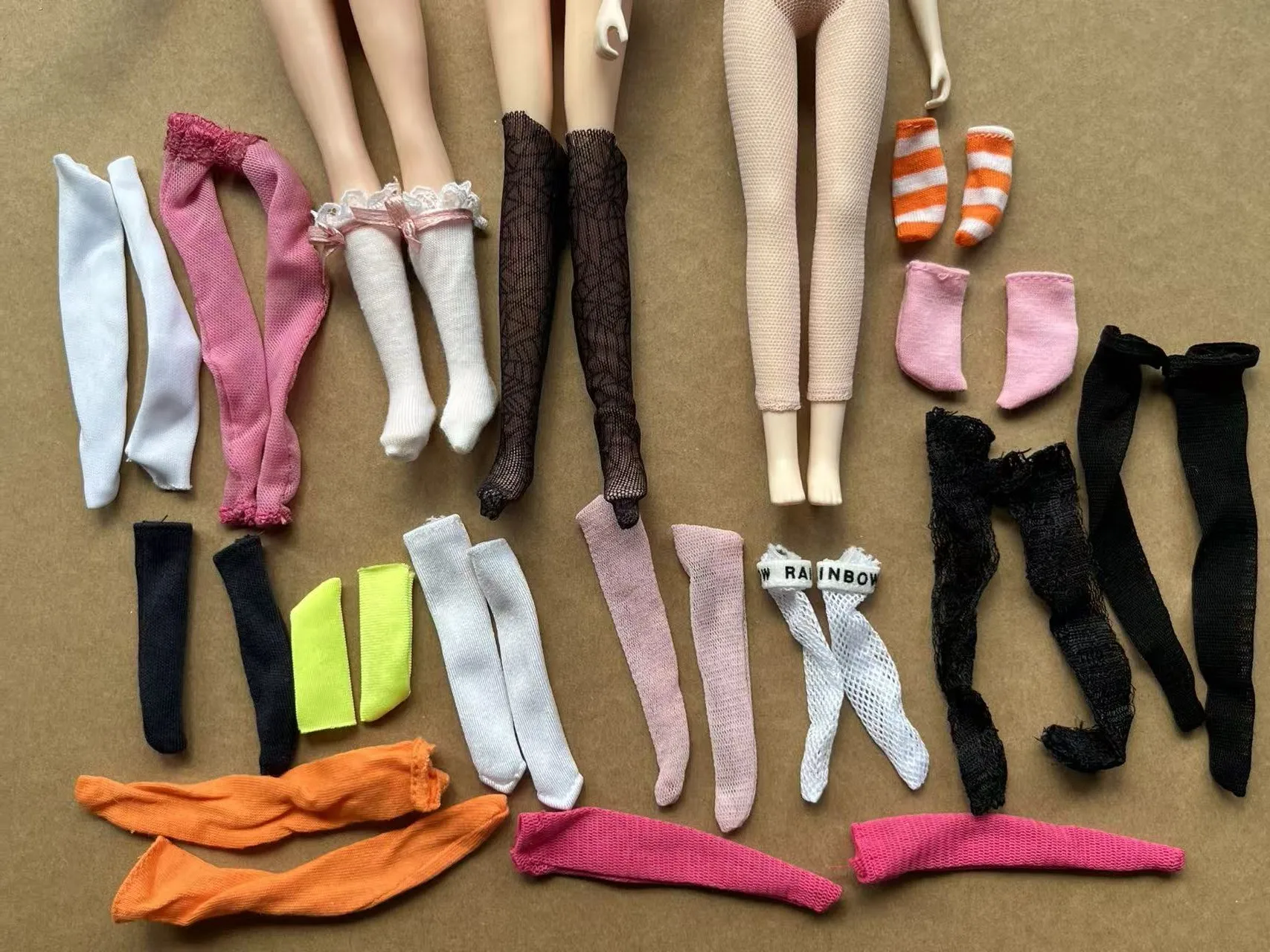 Colorful Slim Fit Doll Socks Legging for 1/6 Scale Female BJD Dolls Licca Dressing Accessory