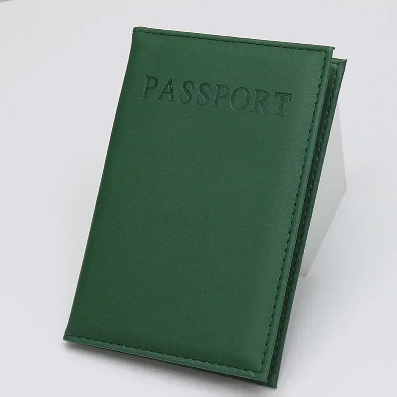 Hochwertige Englische PU-Leder Passhülle Dokumentenmappe Reisepass-Etui Ausweishülle Reisezubehör