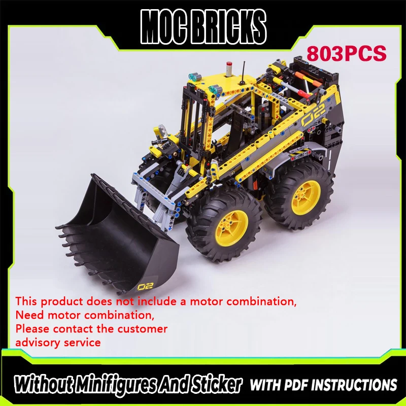 

Конструктор City Car Model MOC: Классический мини-погрузчик, модульная технология, подарки, праздничный набор для сборки, детские игрушки