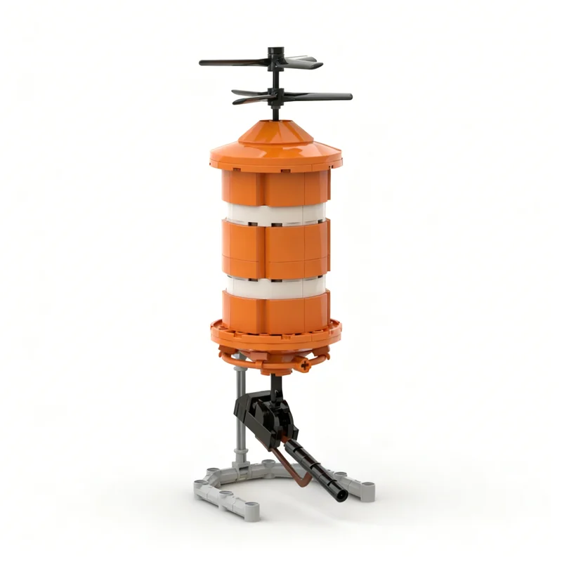 199pcs MOC Space Incinerator Drone Risk Rain 2 Model Building Blocks Architecture Christmas Gifts Toys Idea Education Brick