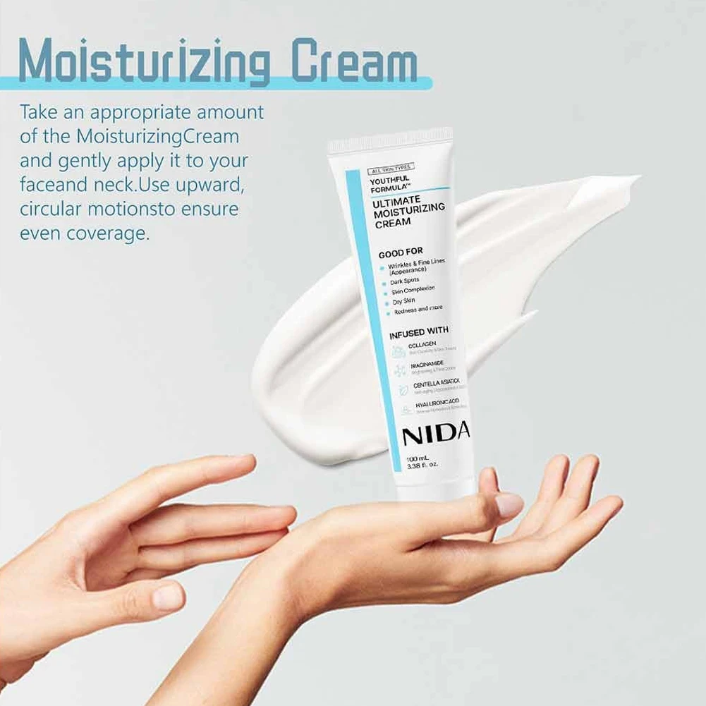 

100 мл Ultimate увлажняющий крем из отборных натуральных растительных экстрактов, центелла азиатская, крем от морщин и пятен с гиалуроновой кислотой