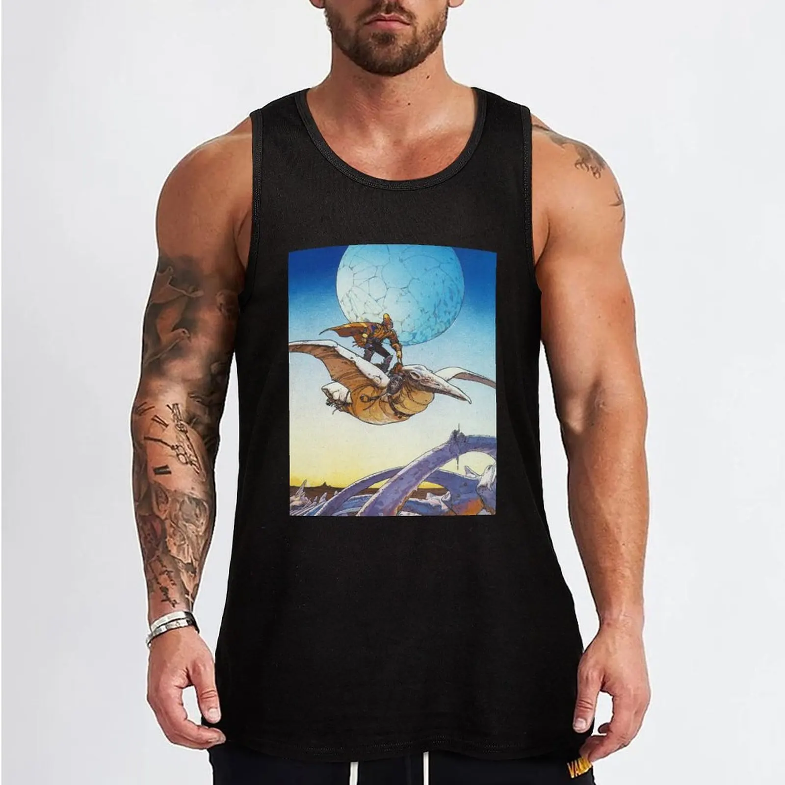 Jean Giraud Tank Top anime t-shirts t shirt gym summer