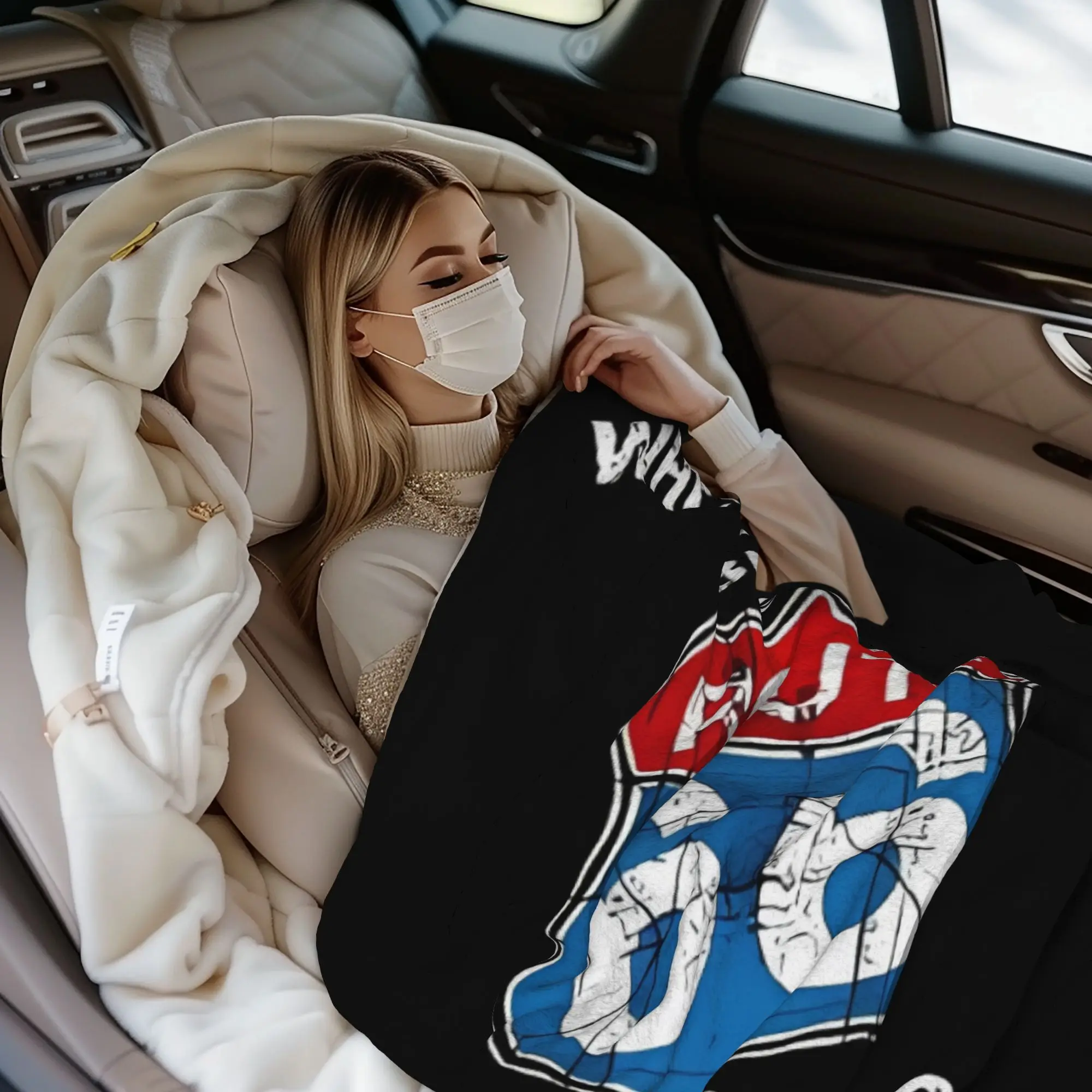 1PC home Cute Room Decor Classic Blanket Throw Blanket Route 66 Novelty Warm Blanket All Season