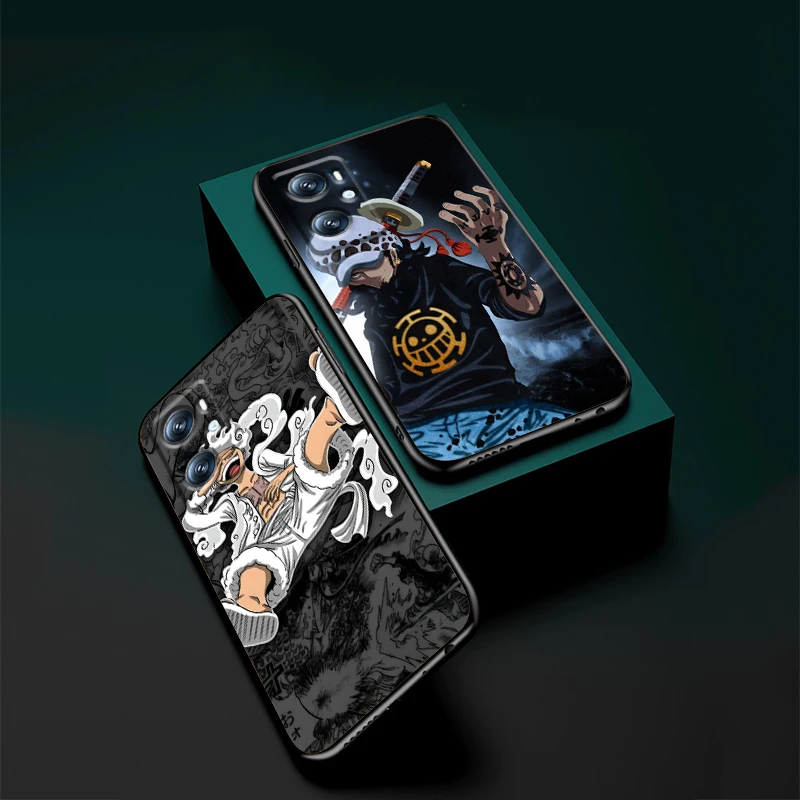 Comics One Piece Anime Luffy For OPPO Find X6 X5 X3 A54S A5 A94 A16 A53S A57 A74 A72 A98 A78 A96 A9 5G Black Funda Phone Case