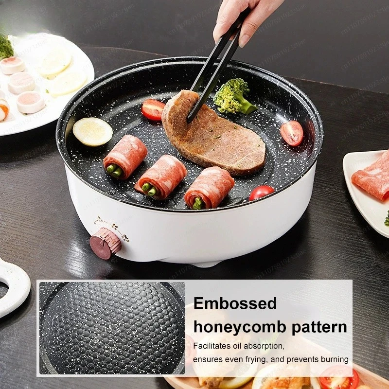 Professional Electric Barbecue Grill - Versatile Kebab & Meat Roaster with Hot Plate, High Power & Easy to Clean