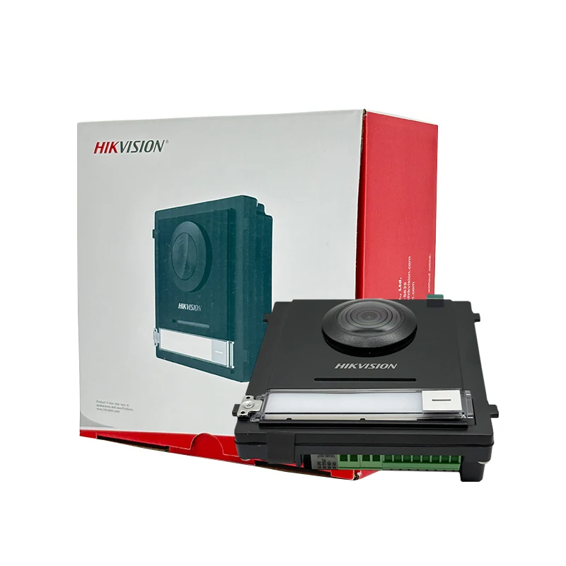 Hikvision 2MP Fisheye 카메라 도어 스테이션 양방향 오디오 PoE IP65 WDR 2 잠금 제어 DS-KD8003-IME1(B)
