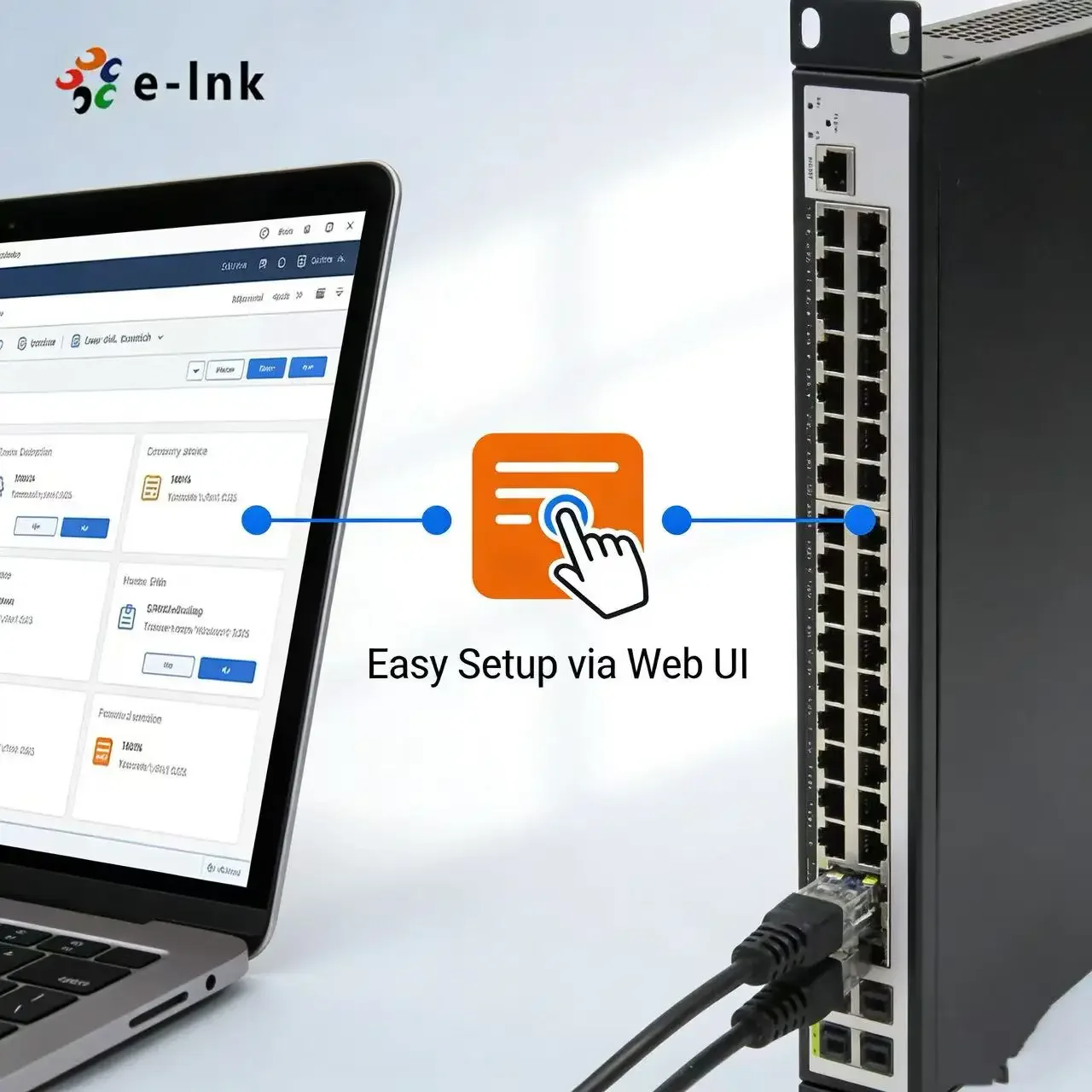 E-link L2+ 48-Port 10/100/1000T + 4-Port 100/1000X SFP Managed Ethernet Switch with VLAN Support
