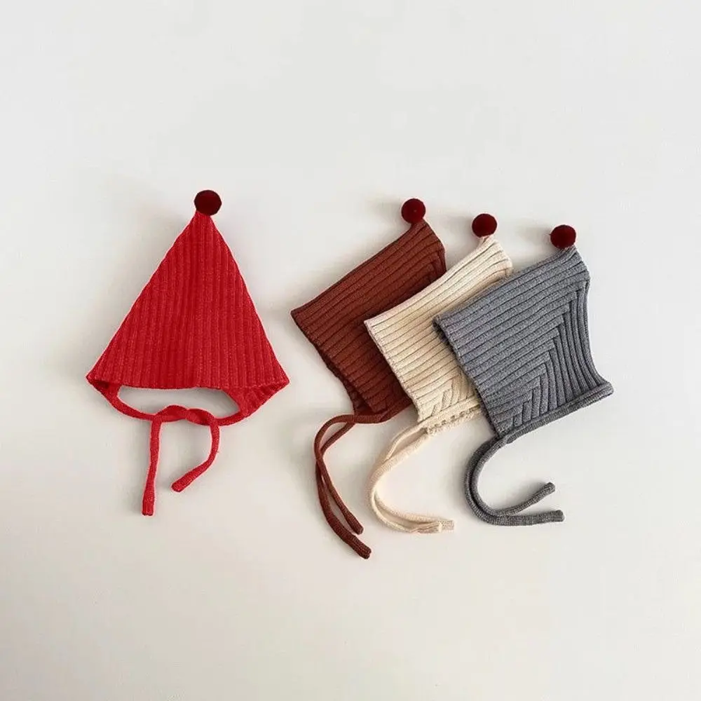 

Новая однотонная вязаная шапка со шнуровкой, теплые пуловеры, шерстяная зимняя шапка с защитой ушей