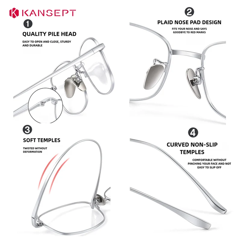 KANSEPT Myopia Eyeglasses Photochromic Glasses Man Men Sunglasses Women Lunette Pour Femme Original Graduated Lenses to Read