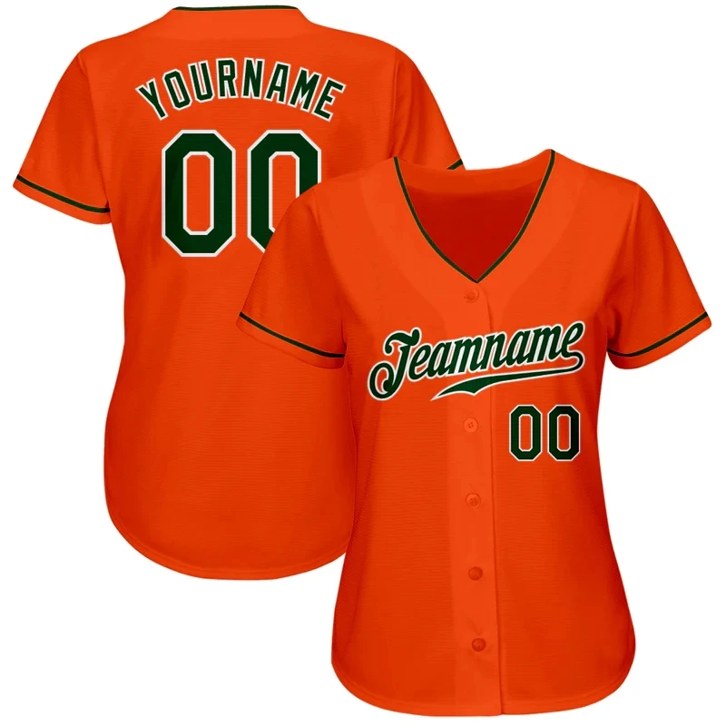 Orange Series Custom Baseball Jersey Men and Women Section Shirt 3D Printed Shirt Casual Team Shirts Hip Hop Unisex Tops