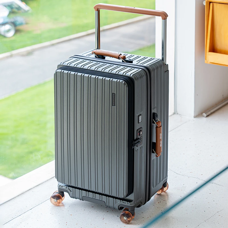

New Large Capacity Travel Suitcase 28/30inch Front Opening Luggage Wide Handle Deep Compartment Travel Suitcase 20 inch Carrier
