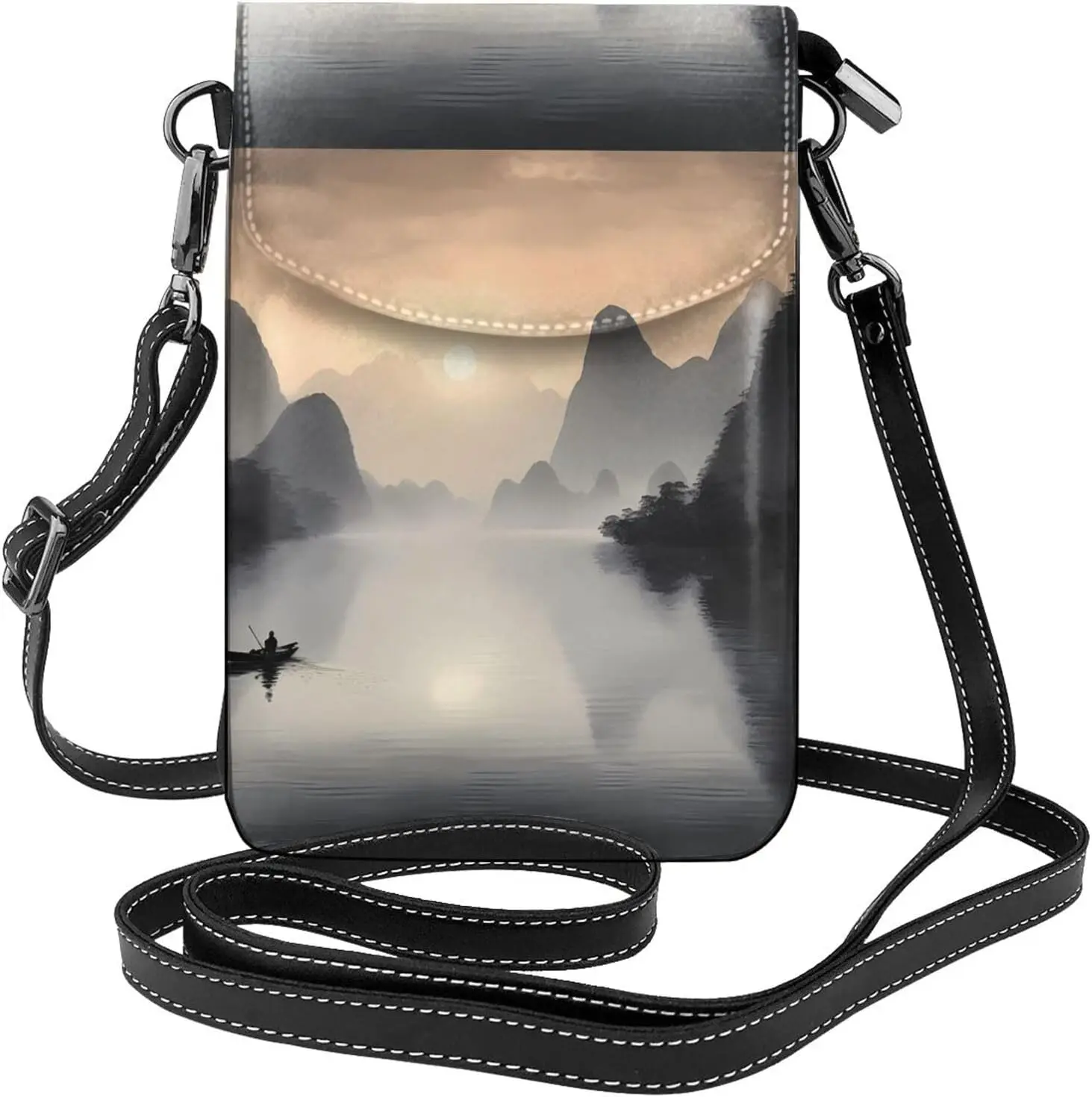 

Practical, Multifunctional Leather Crossbody Flap Phone Case for Women