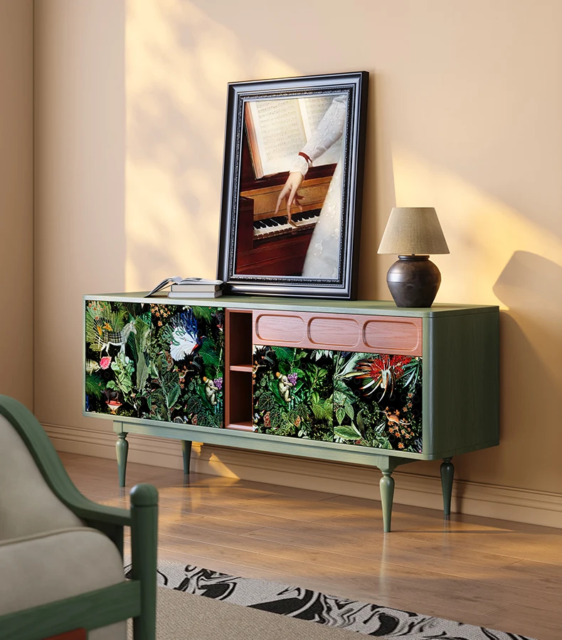 

Customizable French Vintage Side Cabinet