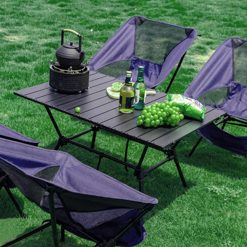 Purple Outdoor Foldable Ultralight Chair Beach Camping Wilderness Fishing Chair Low Back