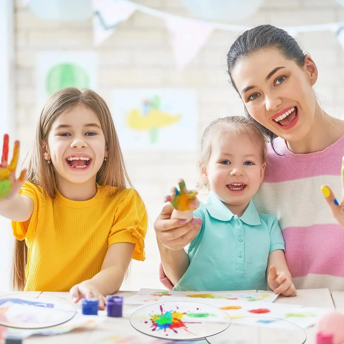 10 pçs discos redondos acrílicos claros círculos em branco para artesanato diy pintura projetos de arte suportes de bolo porta-copos