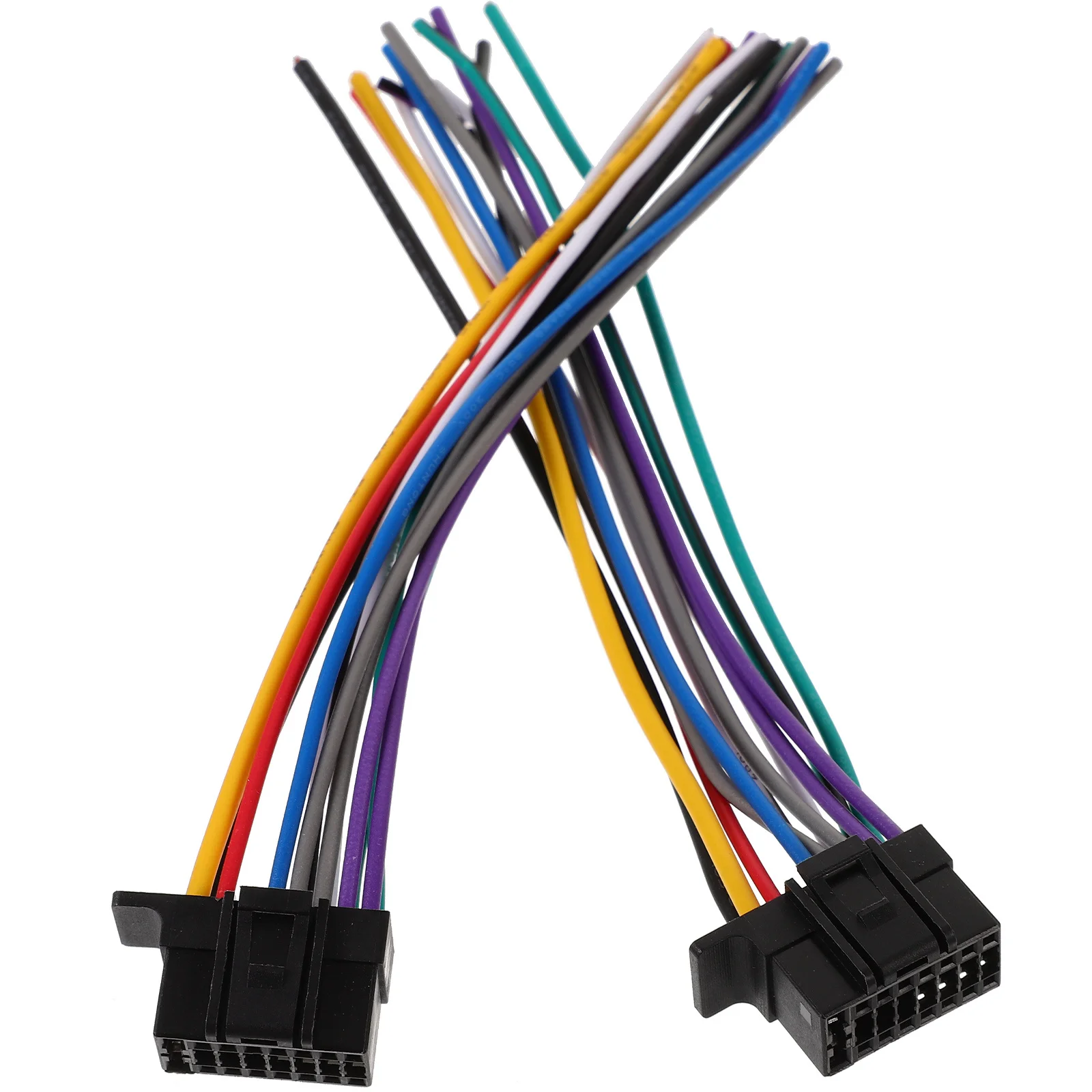 2Pcs Car Radio Wiring Harness Stereo Wiring Adapter Radio Wire Harness for Car Audio Installation Automotive Wire Speaker