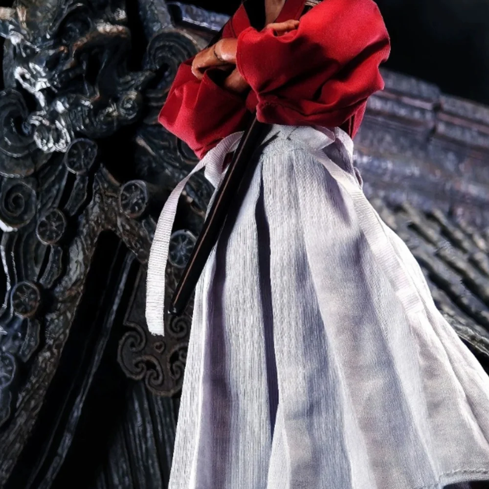 

[Без тела] Масштаб 1/12 Мужской Воин Аниме Красный Темно-Синий Одежда Меч Одежда Аксессуар Подходит для 6-дюймовой экшн-фигурки Модель