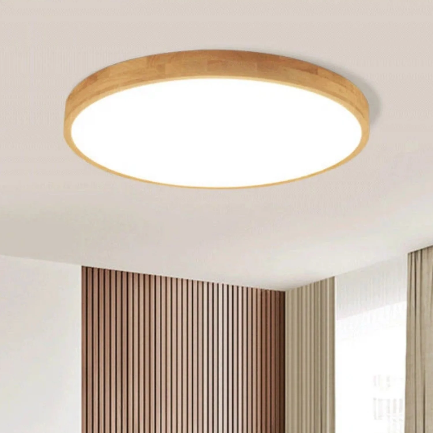 

Janpanese Wabi Sabi Wood Dimmable Celling Light Vintage Lamp for Corridors Bedroom Living Room Indoor Home Decoration