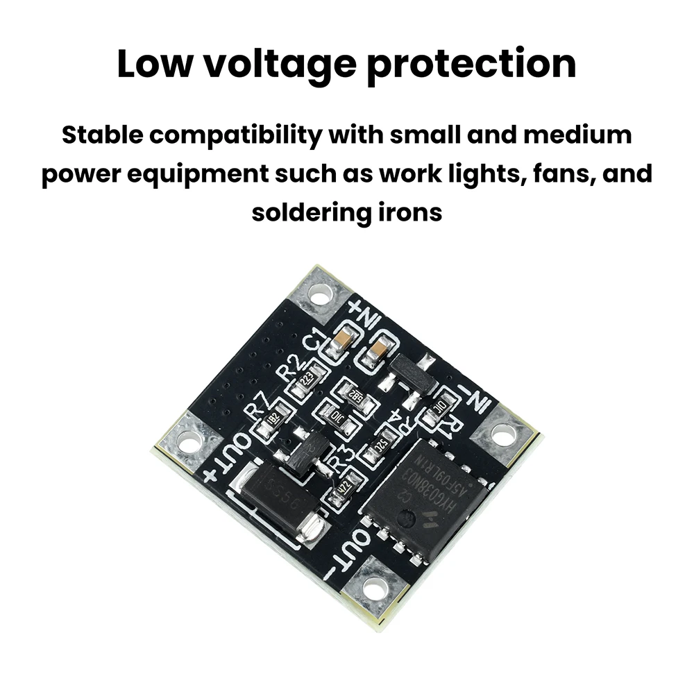 1-5pcs Lithium Battery Undervoltage Protection Module 15V Cutoff Over-discharge Protection Board 10A Current 18V 20V 21V