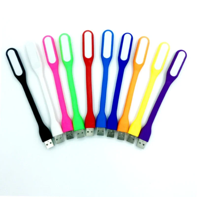 300pcs Mini 6 LED Book Lamp Portable USB Reading Camping Night Light Table Desk Lamps For Power Bank Computer Laptop Notebook PC