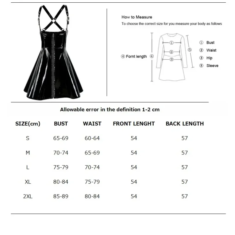 2020 vendita calda ragazza costume sexy donna sexy in pelle PVC con cerniera mini abito nero effetto bagnato discoteca DS pole dance costume