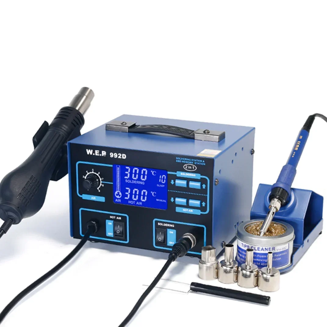 New WEP 992D smd rework soldering station hot air for repair cellphone