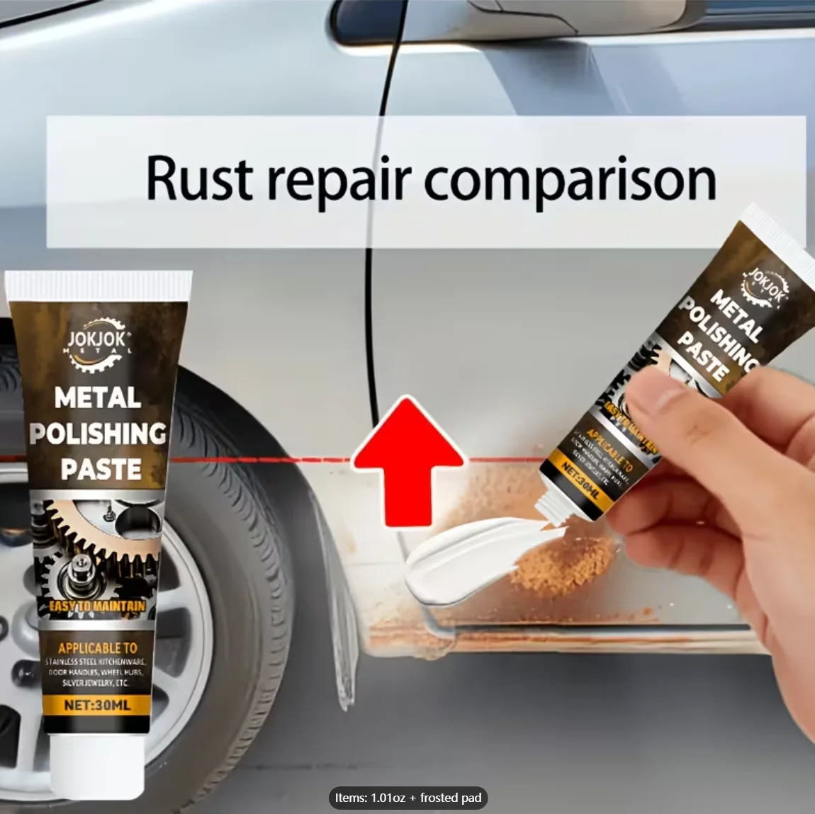 Anti-rust Renovation Spray for Metal Parts | Household Metal Surface Polishing Paste, New Packaging Design, Can Remove Powder St