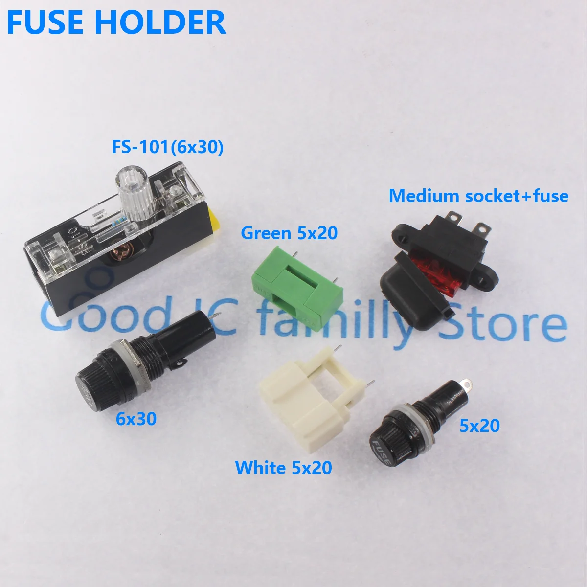 

10/5 шт. 5*20 мм 6*30 мм стеклянные держатели предохранителей страховая трубка гнездо держатель предохранителя для страхового крепления на панели держатель предохранителя 5x20 6x30