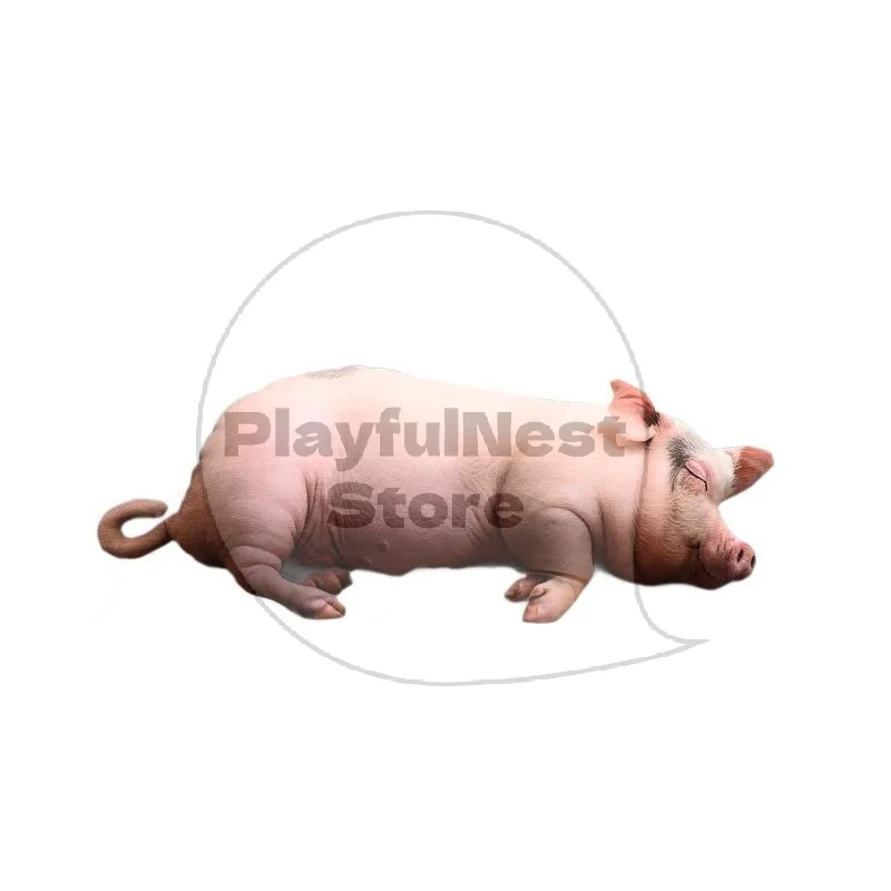 Kawaii Realistic Sleeping Pig Plush Toy Premium Cotton Stuffed Soft Pillow for Office Nap Home Sofa Decor