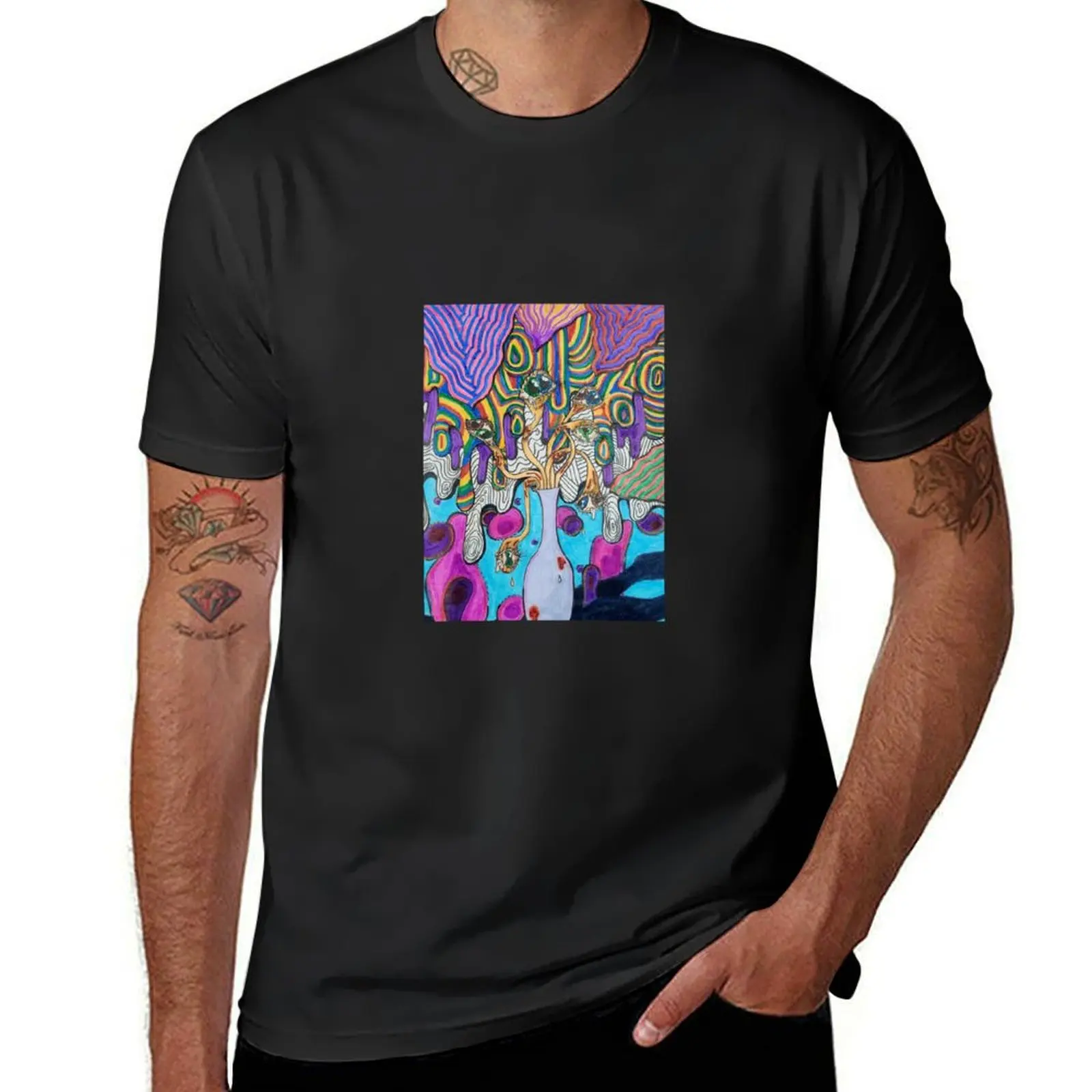 Surreal Vase T-Shirt sweat customs t shirts for men graphic