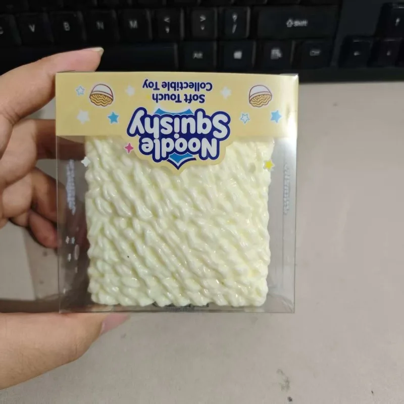 1/3/5PCS Realistic Instant Noodle Stress Relief Squeezies Slow Rebound Crunchy Noodles Squeaky Sound for ASMR Stress Relief