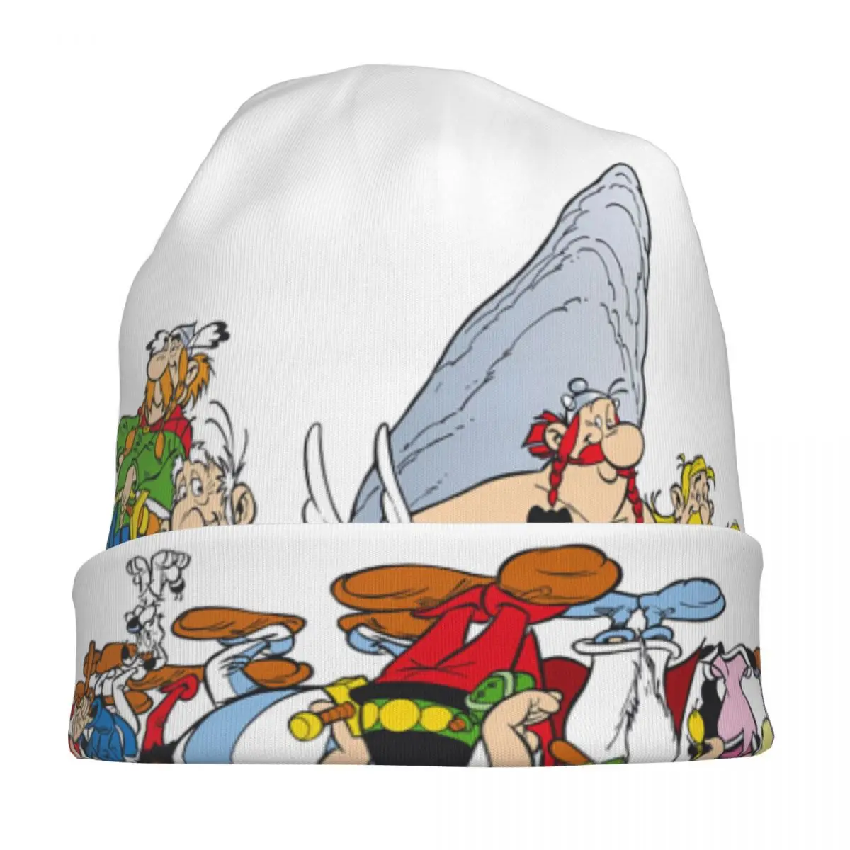 أستريكس وأوبليكس Dogmatix Skullies قبعة حريمي دافئة الخريف الشتاء في الهواء الطلق قبعة محبوك بونيه قبعات للجنسين الكبار