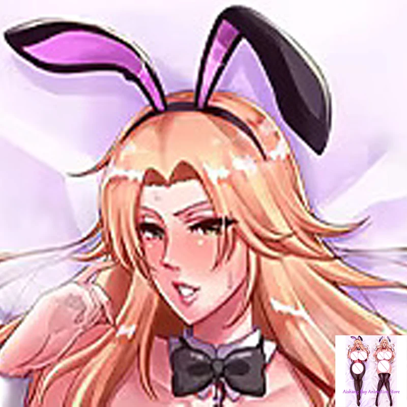 

Dakimakura Anime Pillow Cover Matsumoto Rangiku Double Sided Print Life-size Body Decoration