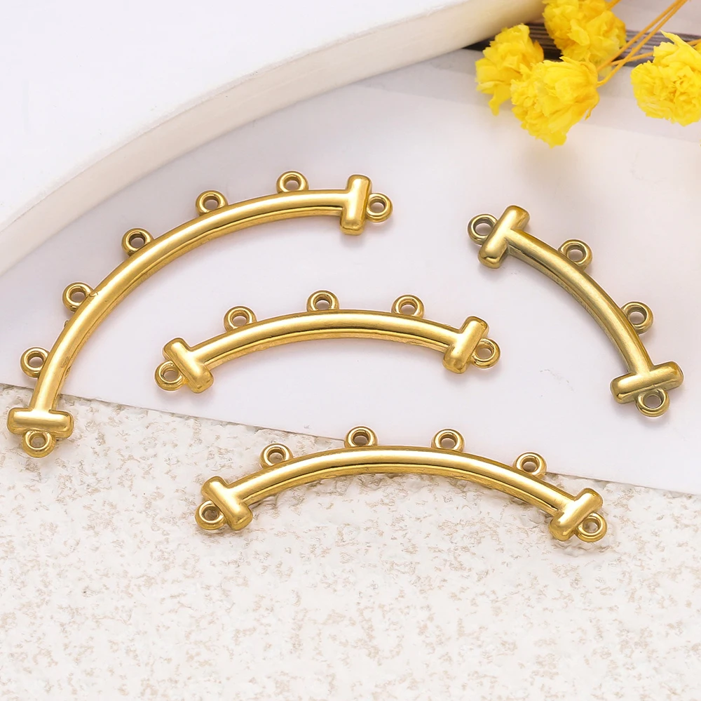 5pcs Stainless Steel Connector Jewelry Bracelet Necklace Layering Clasp Jewelry Making Supplies DIY Jewelry Connector Charm Part