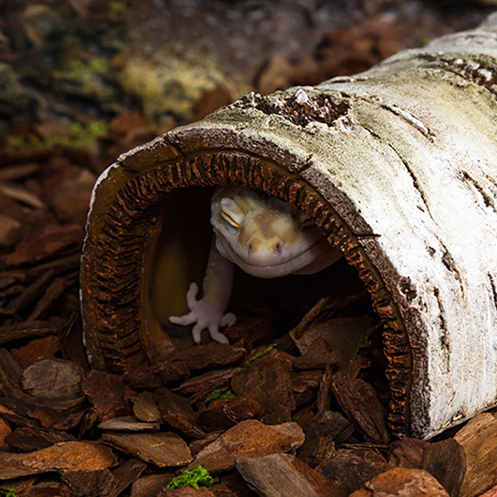 

Simulation Tree Trunk Aquarium Decor for Fish Tank Reptile Hideout Cave Resin Artificial Landscape Stump Wear-Resistant