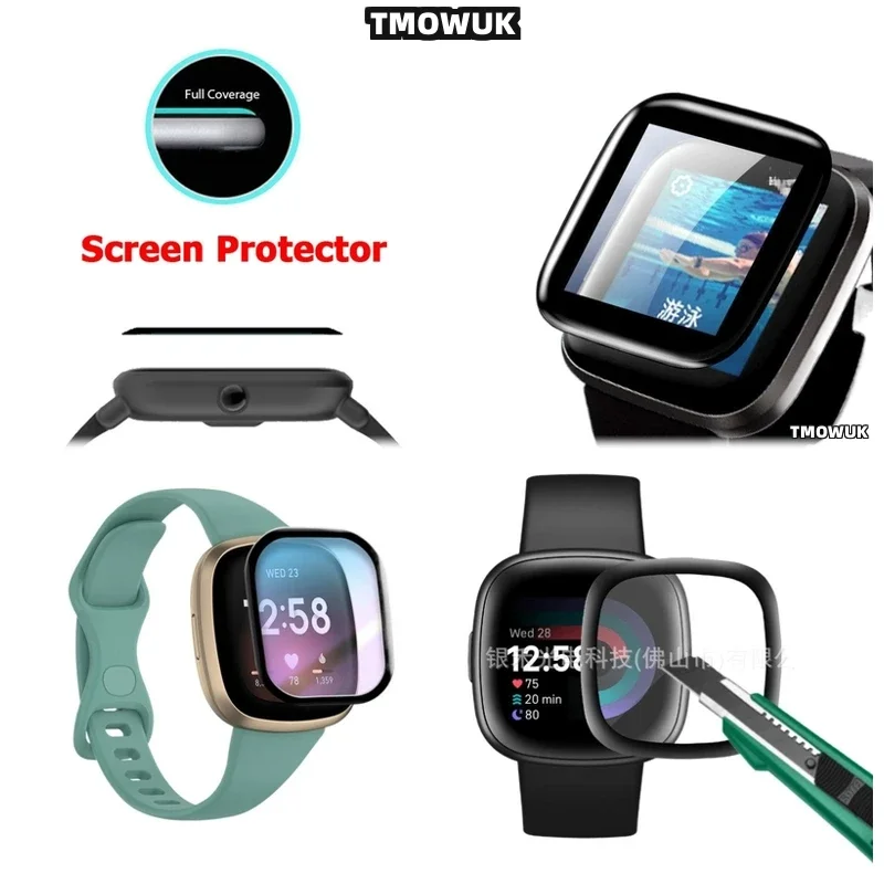 

For Fitbit Sense 2 Versa3 2 4 Inspire 3 Charge 6 5 3D Anti-Scratch PMMA Screen Film Soft