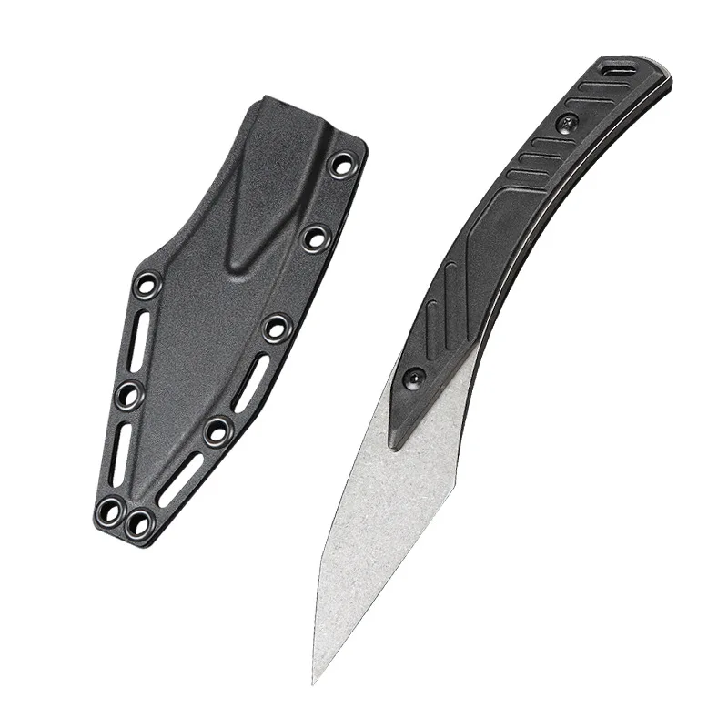 EDC Outdoor Small Straight Knife Camping Hiking Knife Survival with ABS Sheath Multi-Functional Integrated Pocket Knife - view 4