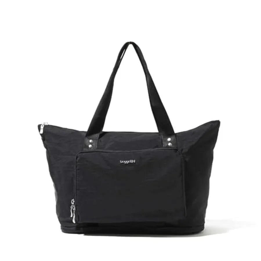 

Carryall Expandable Lightweight Travel Tote 22 Packable Folding Compact Nylon Washable Weekender w/Luggage Sleeve