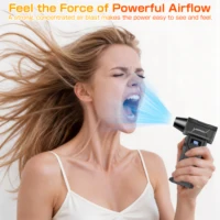 Souffleur d'air portable pour voiture, aspirateur turbo, ventilateur à jet puissant, outils de nettoyage et de soufflage, dépoussiéreur automobile, séche-cheveux 4