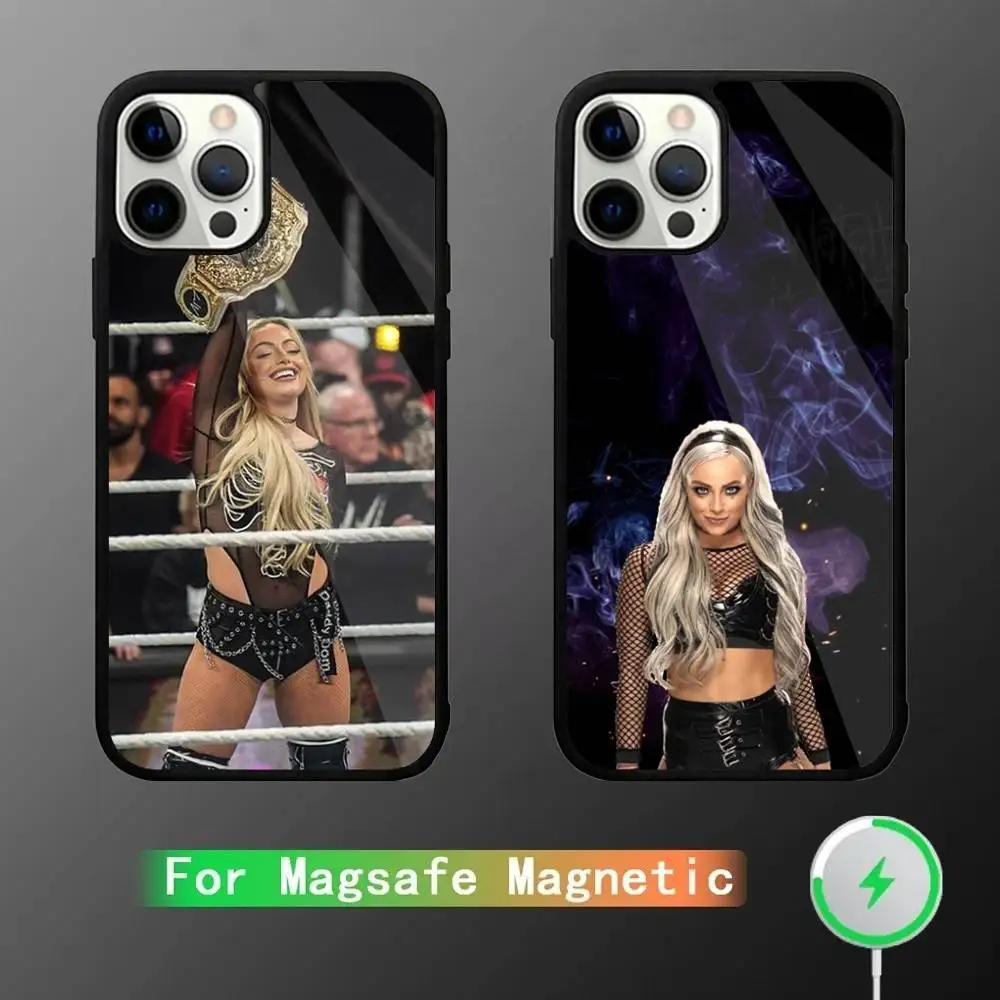 

W-WWE L-Liv Morgan Phone Case For iPhone 17,16,15,14,13,12,11,Pro,Max,Plus,Mini,SE4,E Magnetic Magsafe Wireless Charging