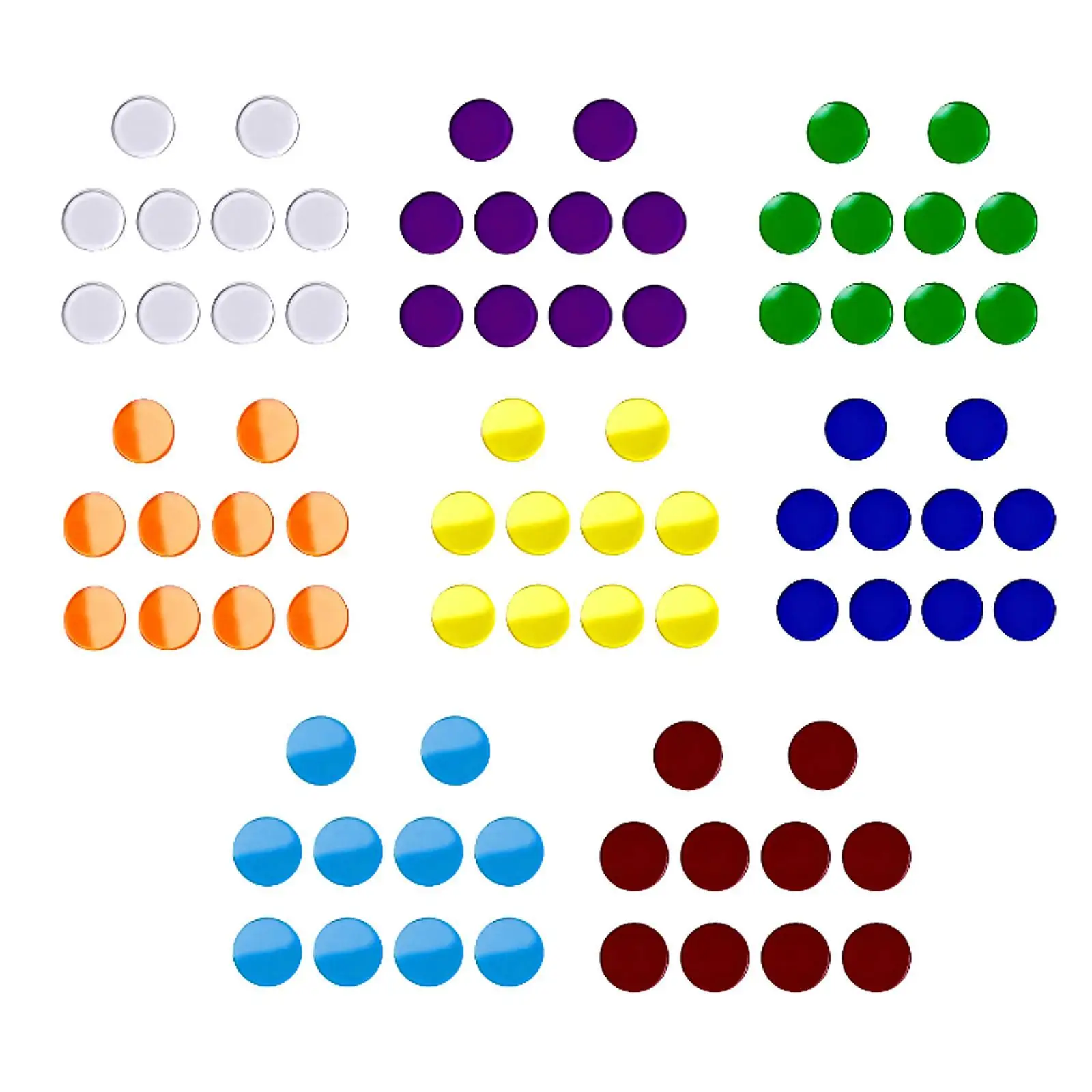 

10 шт., подушечки для бильярдного кия, акриловый аксессуар для бильярдного кия, сменные наконечники для игровой комнаты 1,1 см/0,43 дюйма