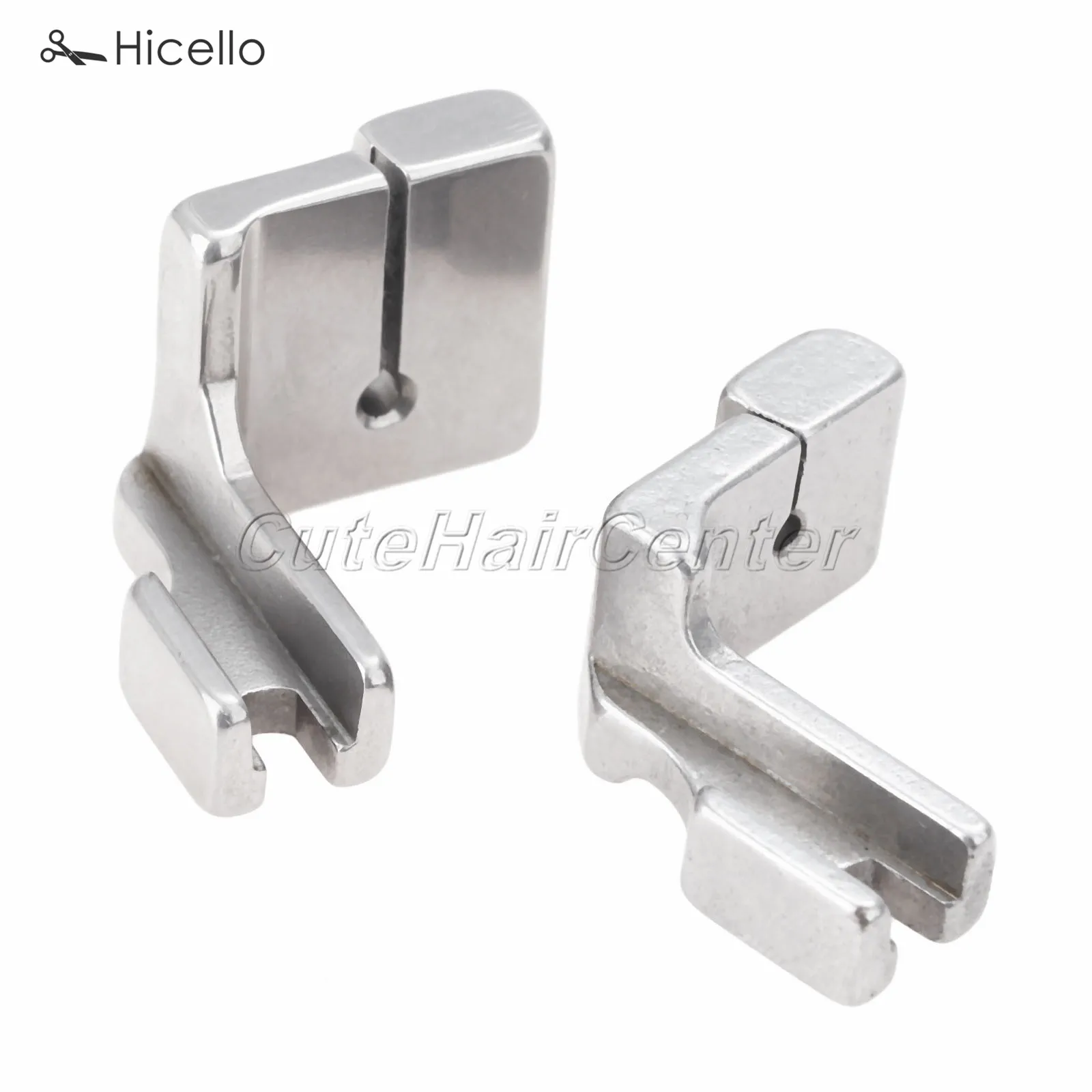 2PCS/set P5+P5W Industrial Flatcar Sewing Machine Wrinkled Foot Steel Presser Wide/Regular Gathering Folding Accessory Hicello